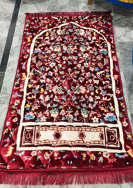 Premium large Namaz Mat - Red