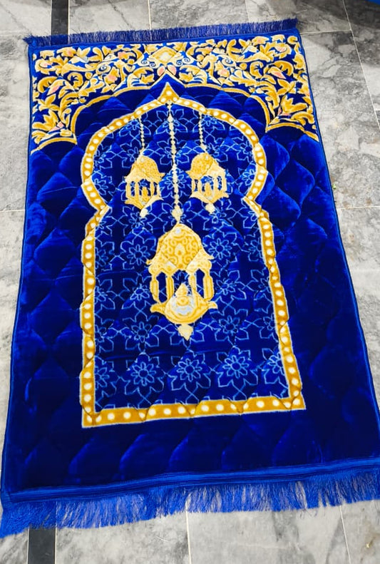 Premium large Namaz Mat - Blue