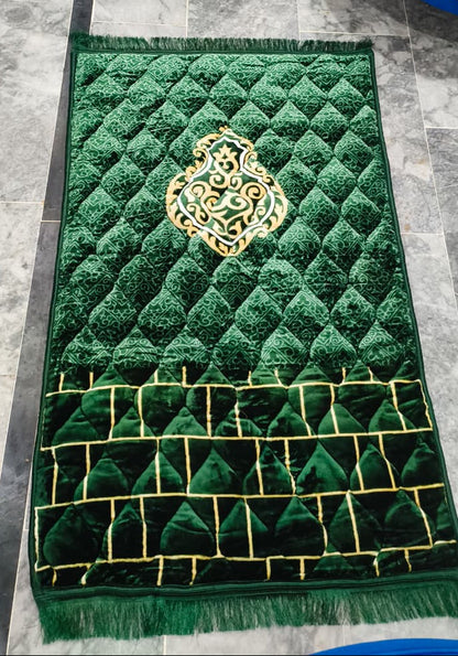 Premium large Namaz Mat - Green