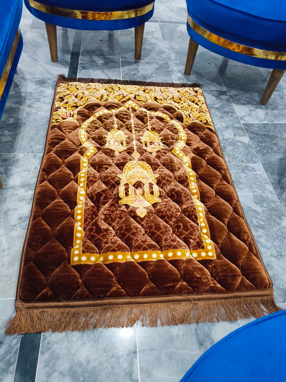 Premium large Namaz Mat - Brown