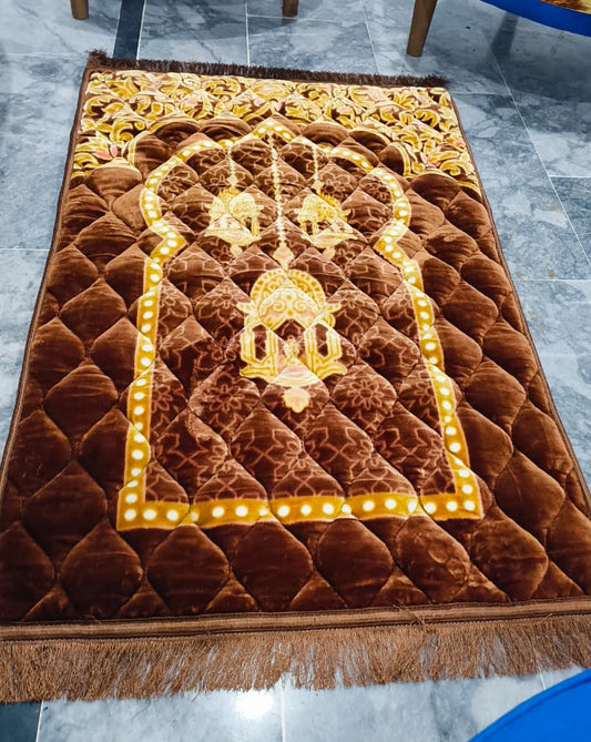 Premium large Namaz Mat - Brown
