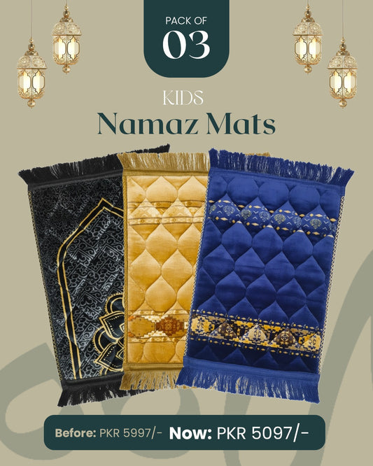 Kids Namaz mats - pack of 3