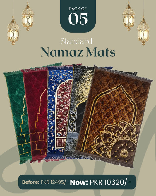 Standard Namaz Mat - Pack of 5