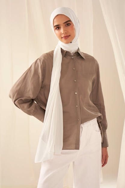 Everyday Chiffon Hijab - Winter White