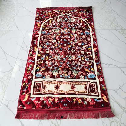 Premium large Namaz Mat - Red